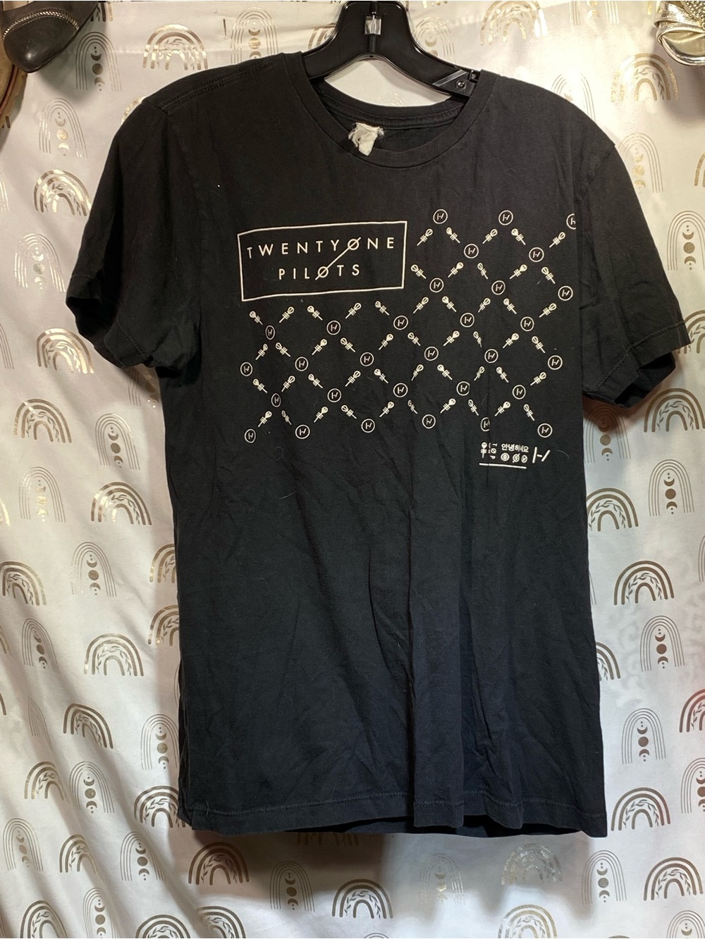 Twenty One Pilots Black Graphic Short-Sleeve Tee